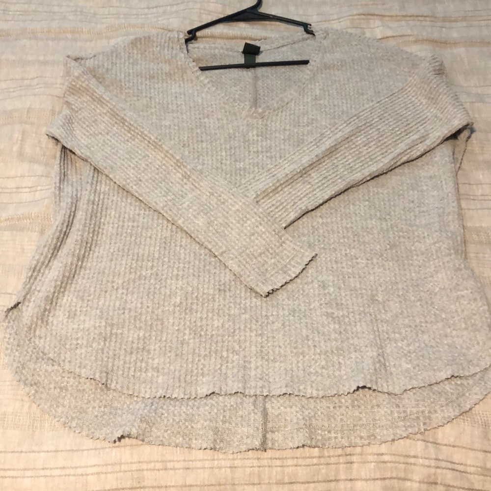 Waffle knit top
